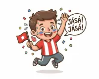 enthusiastic fan